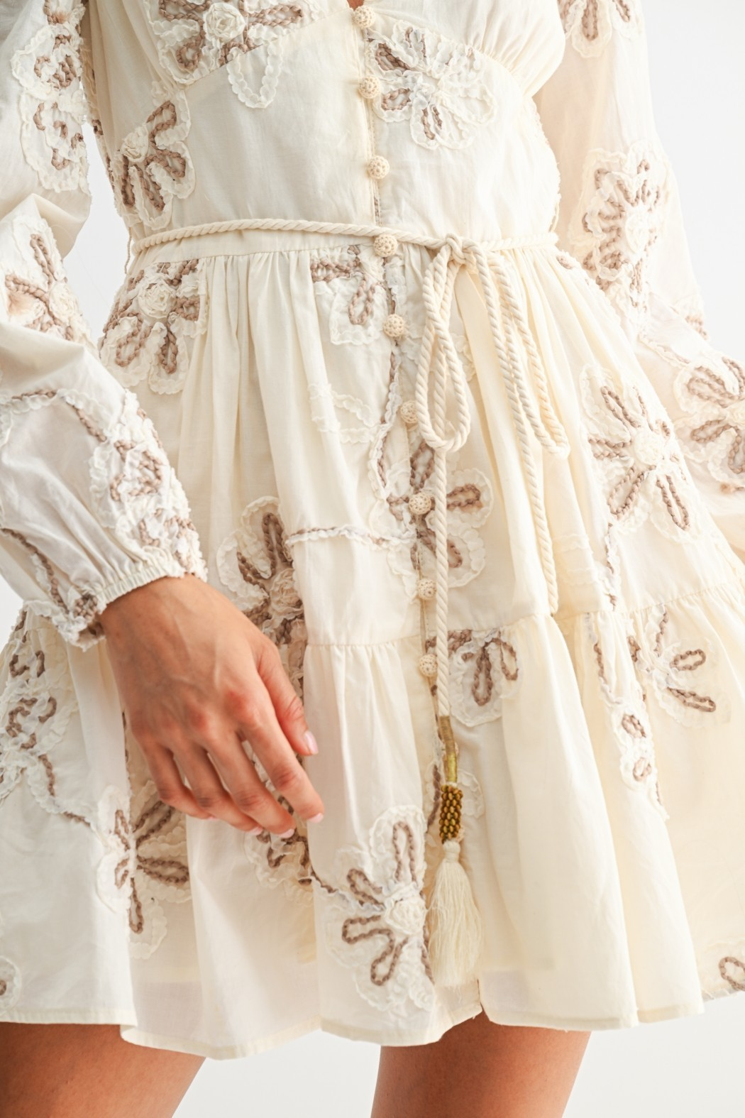 Joie Embroidered Floral Dress