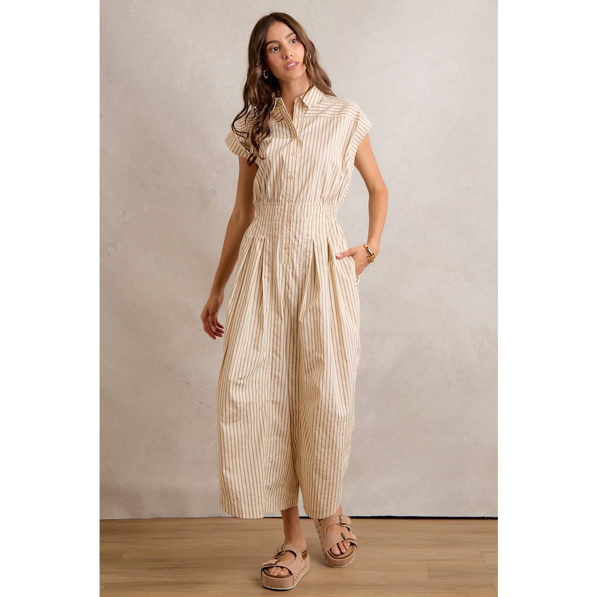 Helga Stripe Jumpsuit