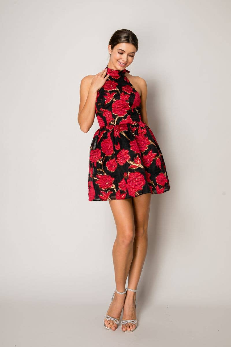 Suki Jacquard Mini Dress