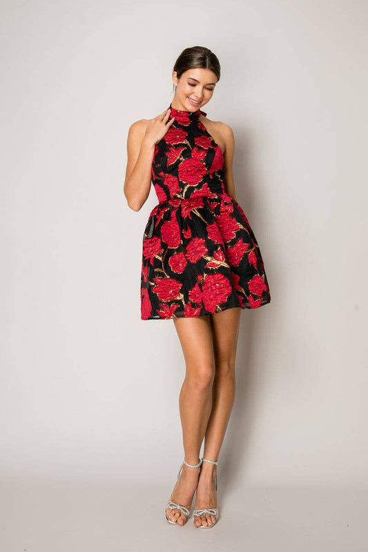 Suki Jacquard Mini Dress