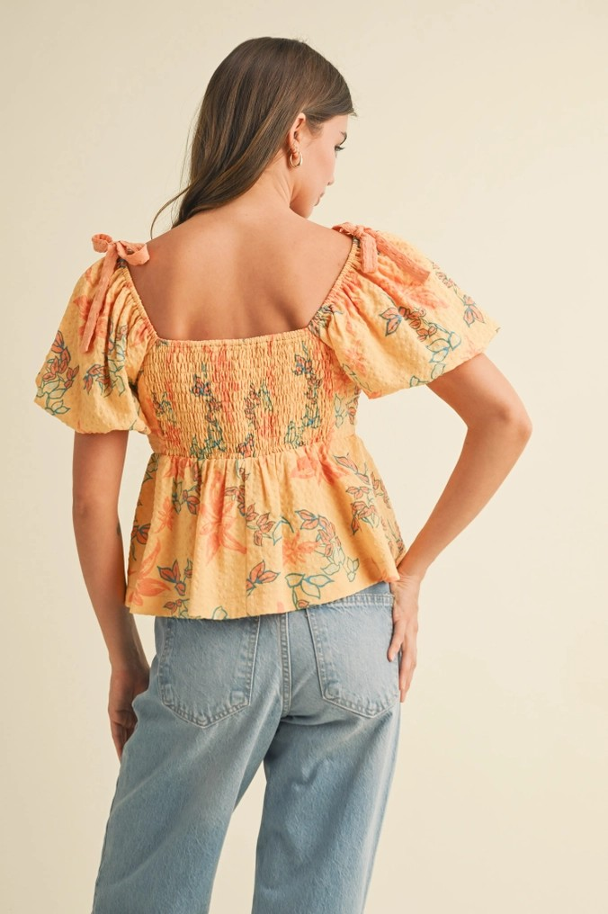 Tangerine Dream Peplum Top
