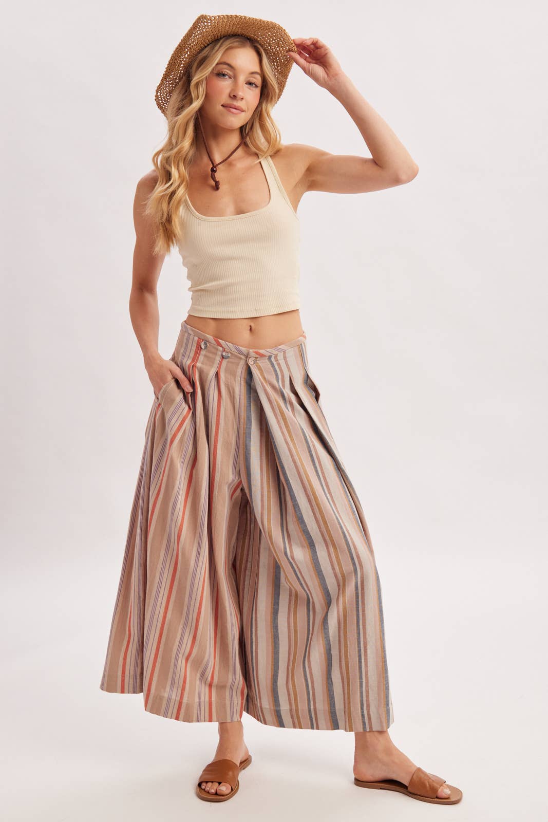 Kai Striped Culotte