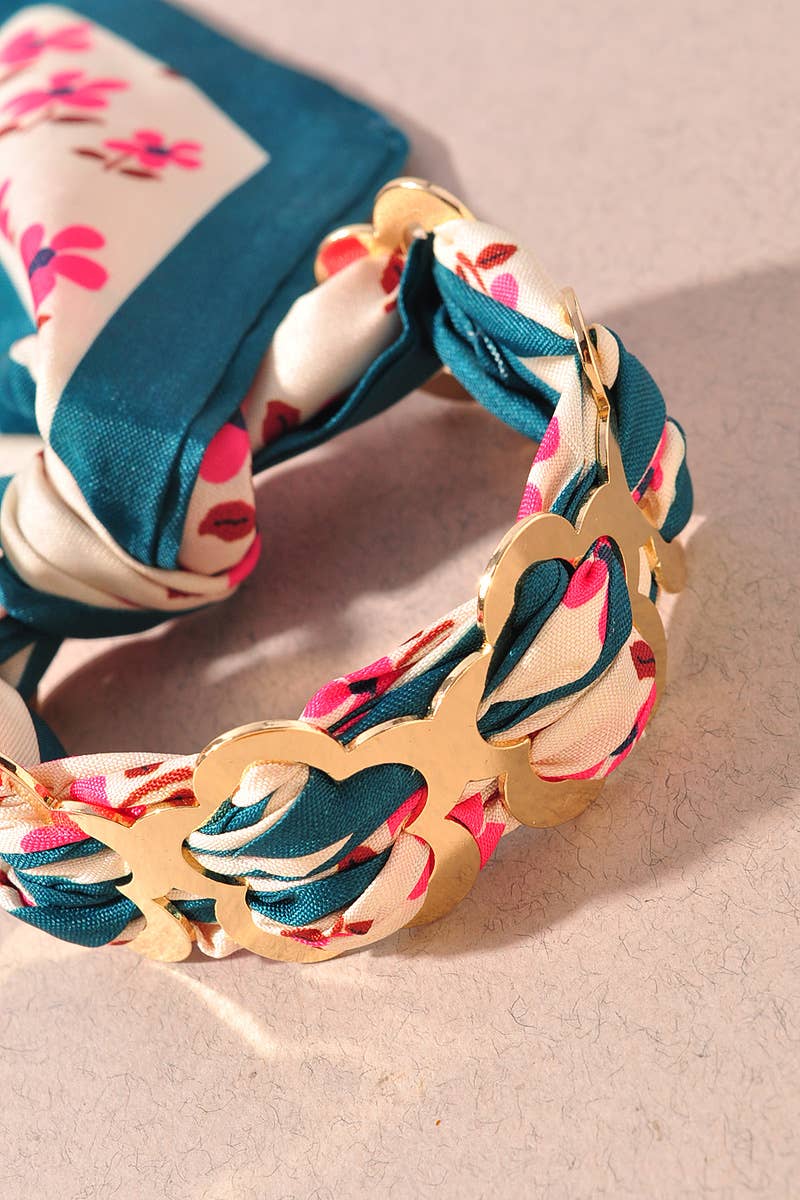 Floral Scarf Bracelet