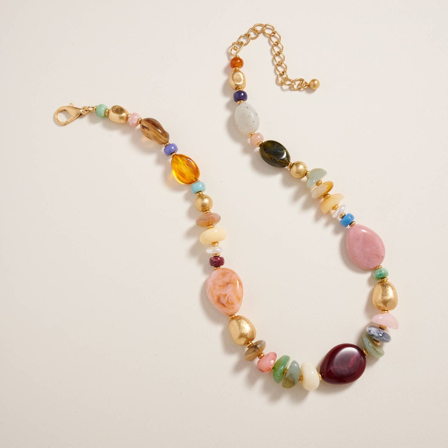 Natural Mixed Marbled Ombre Necklace