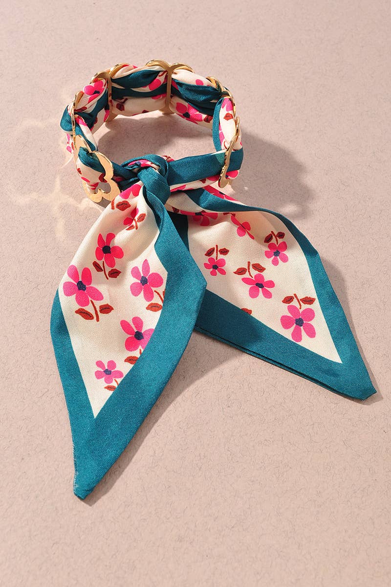 Floral Scarf Bracelet
