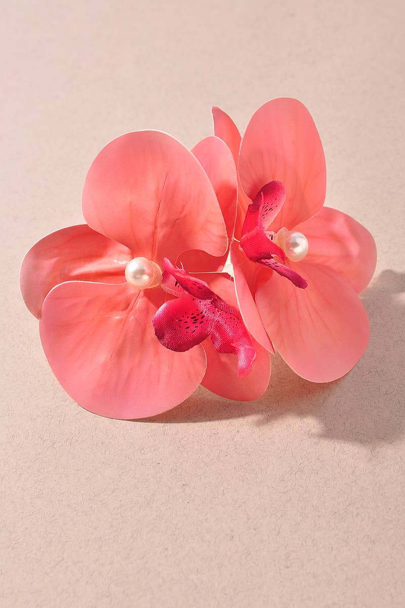 Orchid Flower Hair Clip