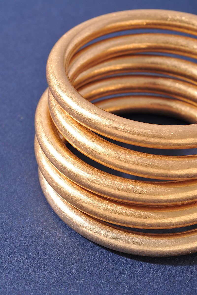 Metal Bangle Multi Bracelet Set