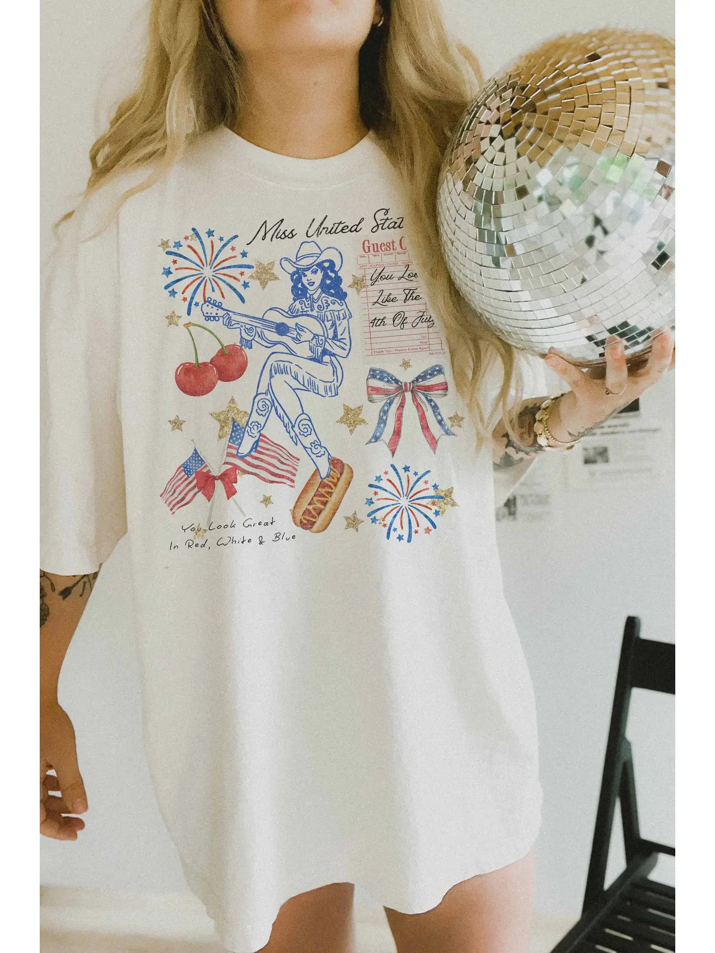 Miss United States Oversized Tee