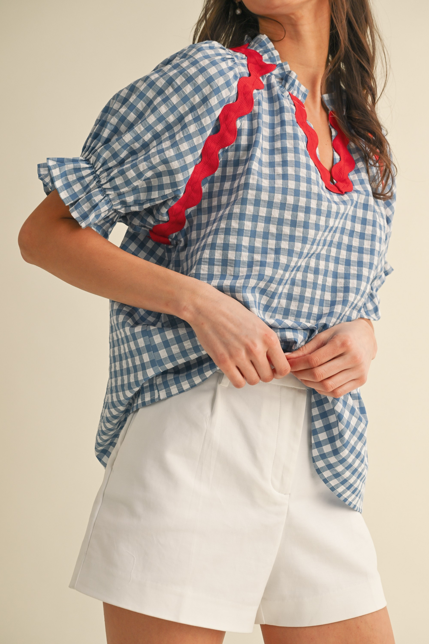 Alani Gingham Blouse