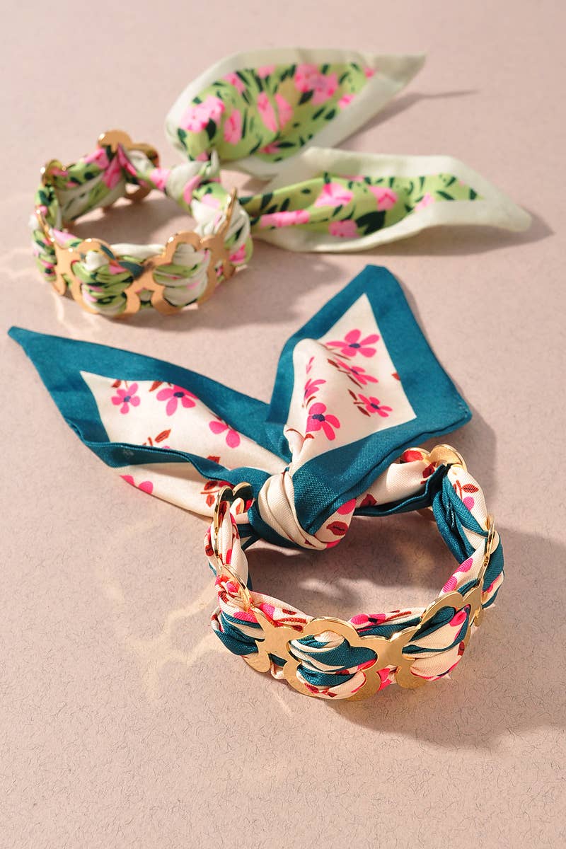 Floral Scarf Bracelet