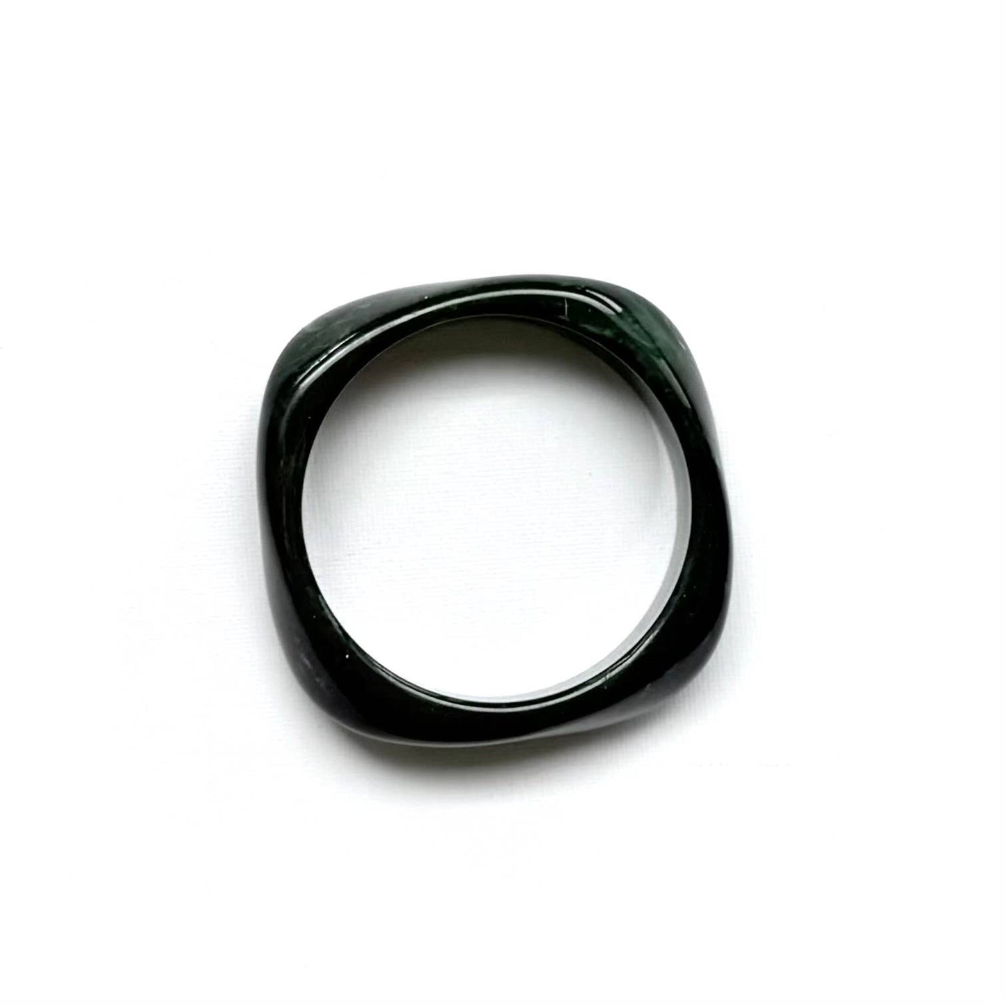 Swirl Acrylic Bangle Jewellery Dark Green