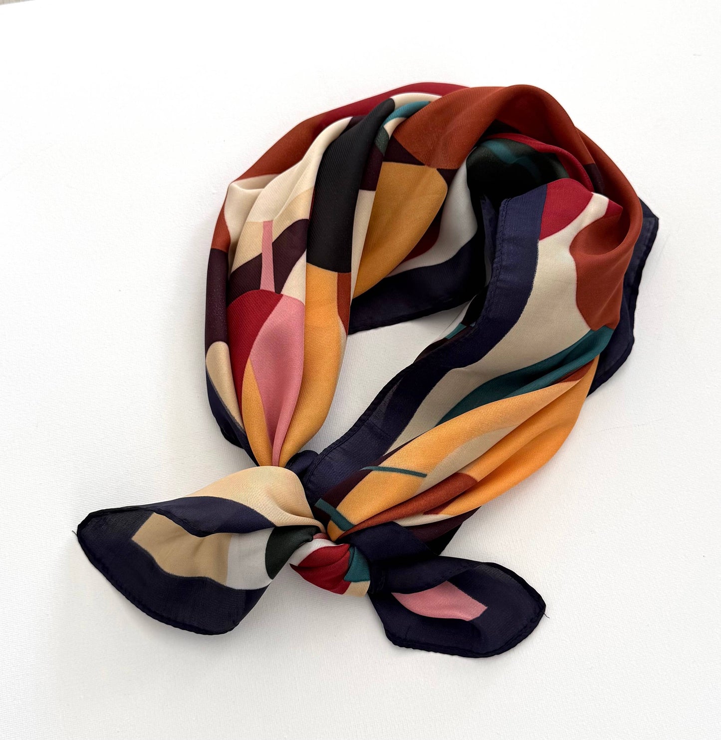 Vintage Oversized Flowers Square Scarf