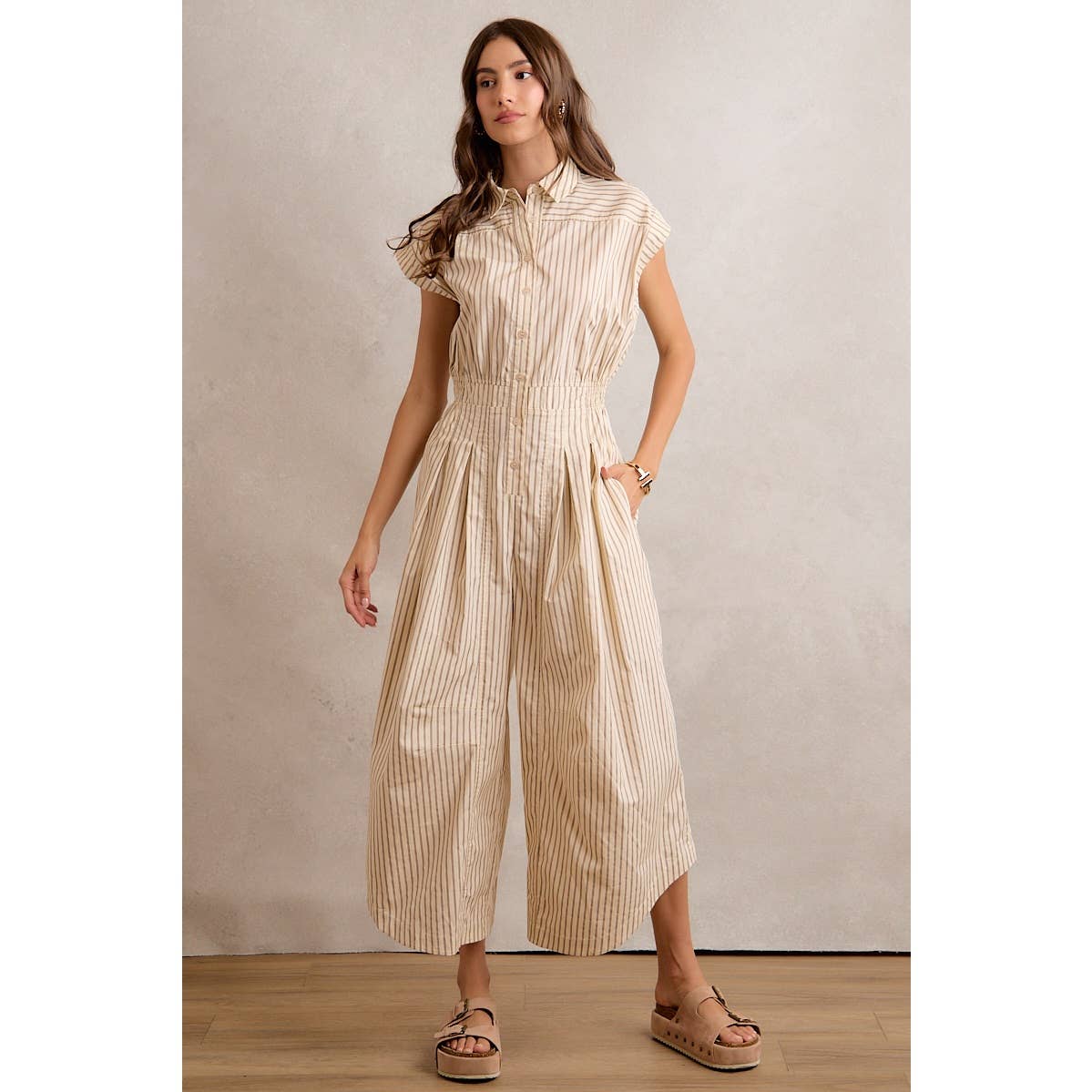 Helga Stripe Jumpsuit