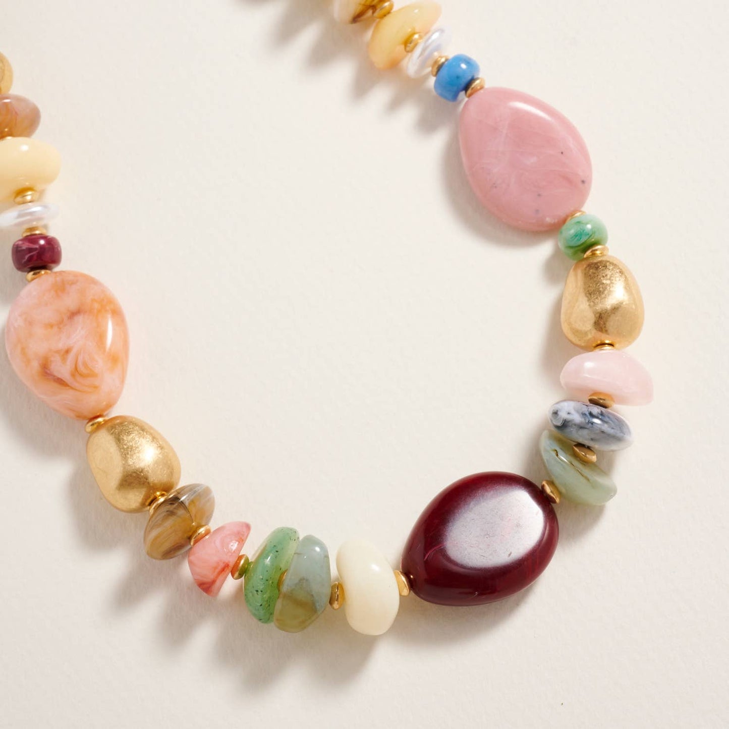 Natural Mixed Marbled Ombre Necklace