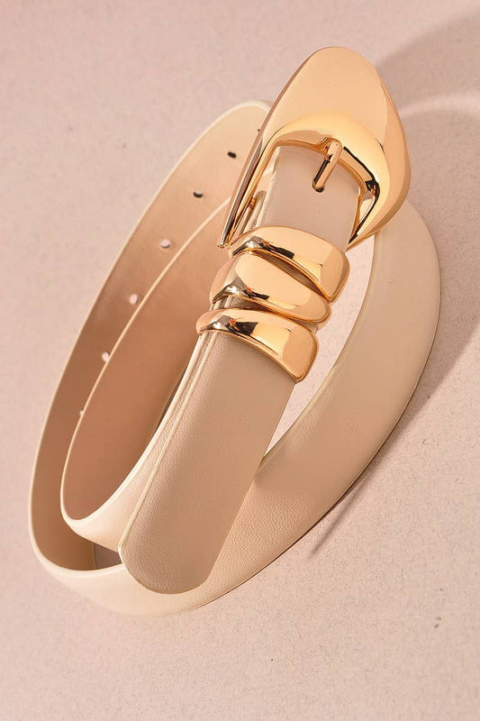 Shaped Fashion Metal Buckle Belt