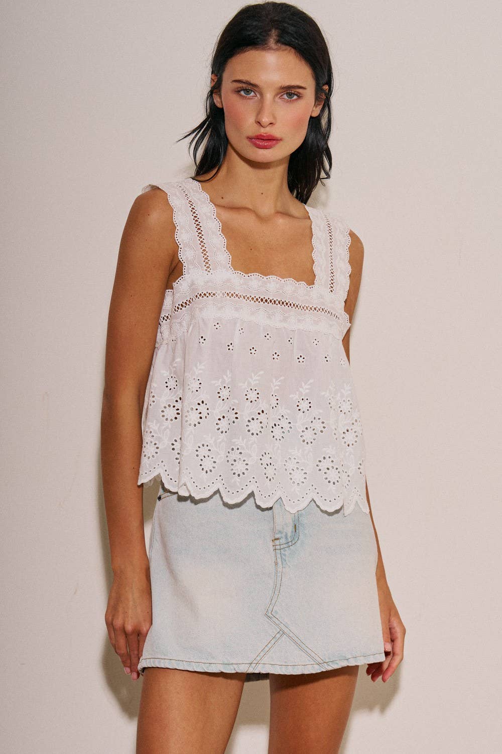 Parke Denim Mini Skirt