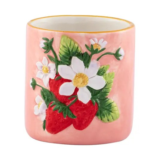 Strawberry Floral Planter