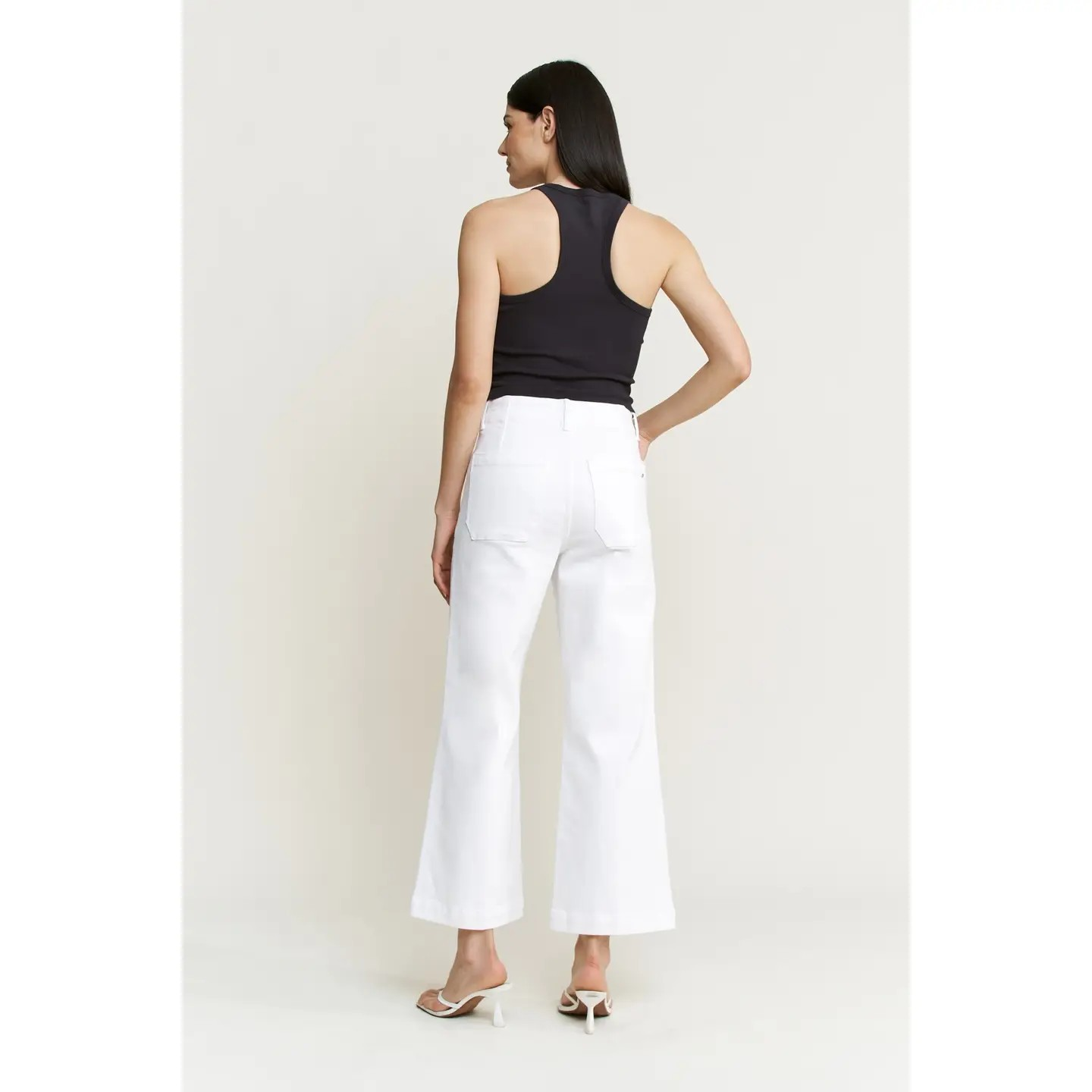 Reed White Cropped Jeans