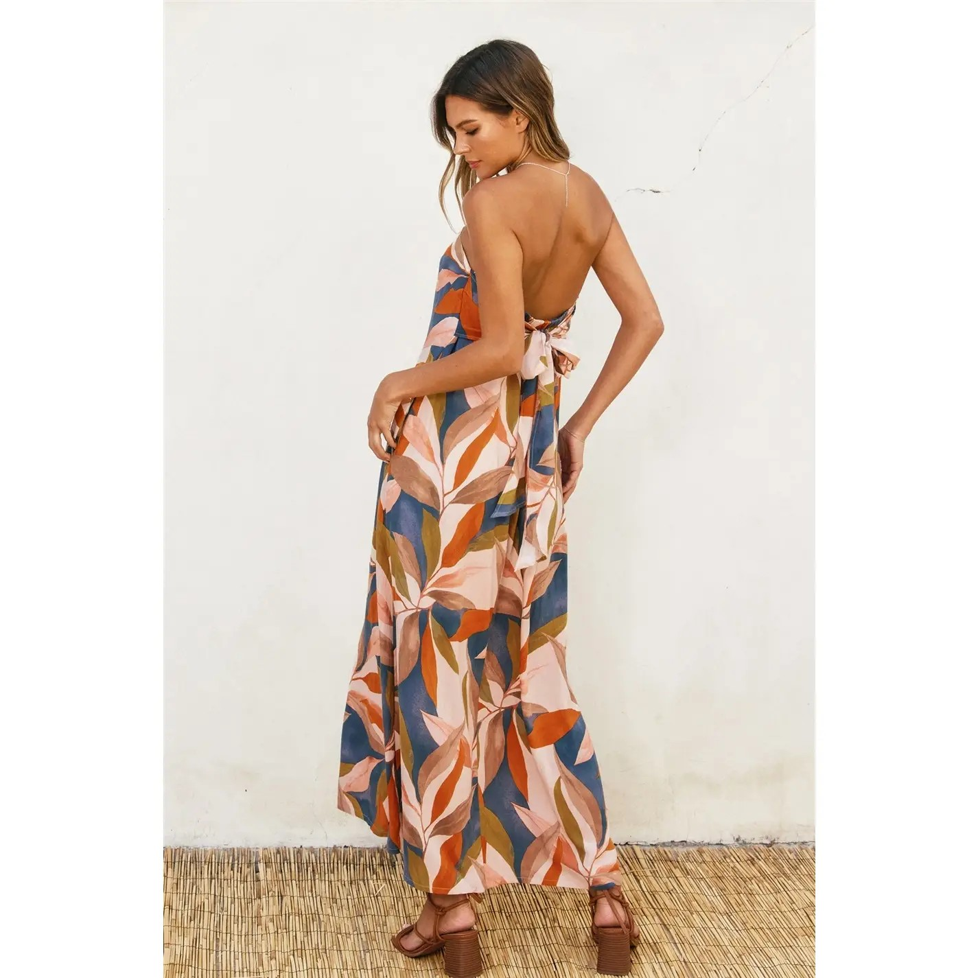 Tulum Tie Back Maxi Dress