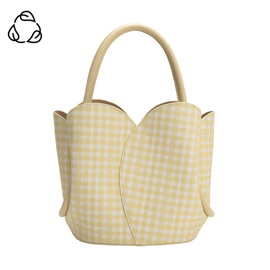 Gingham Tulip Handbag