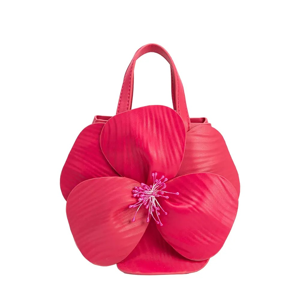 Monroe Fuchsia Flower Bag