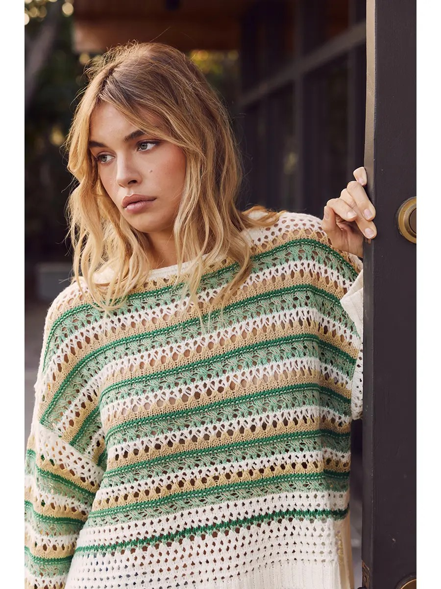 Sawyer Crochet Sweater