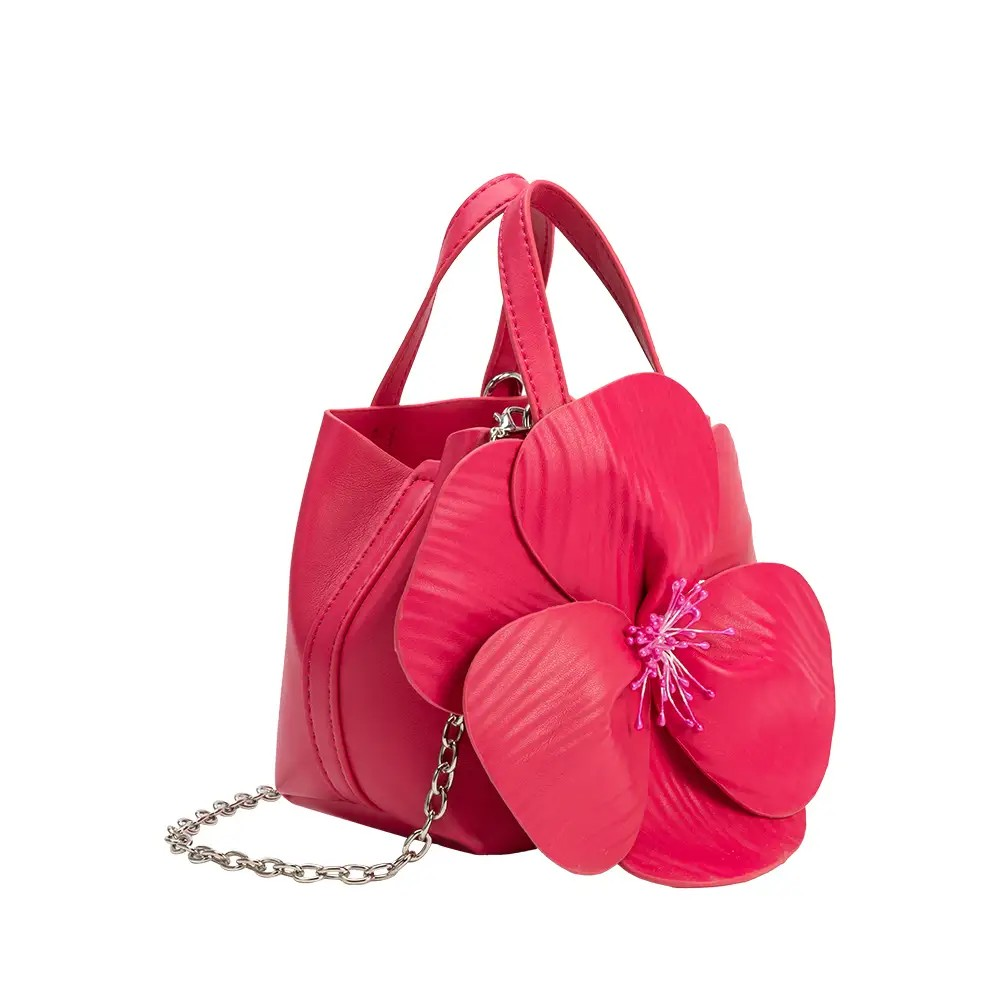 Monroe Fuchsia Flower Bag