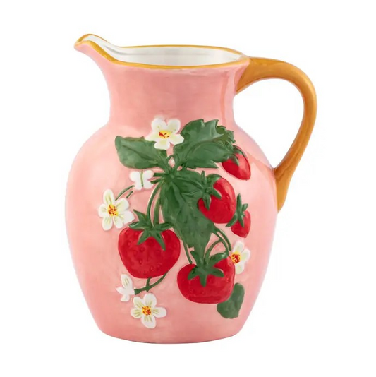 Strawberry Floral Pitcher