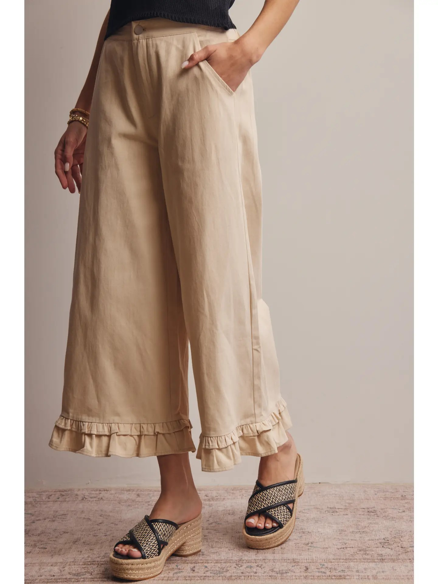 Baker Ruffle Hem Pants
