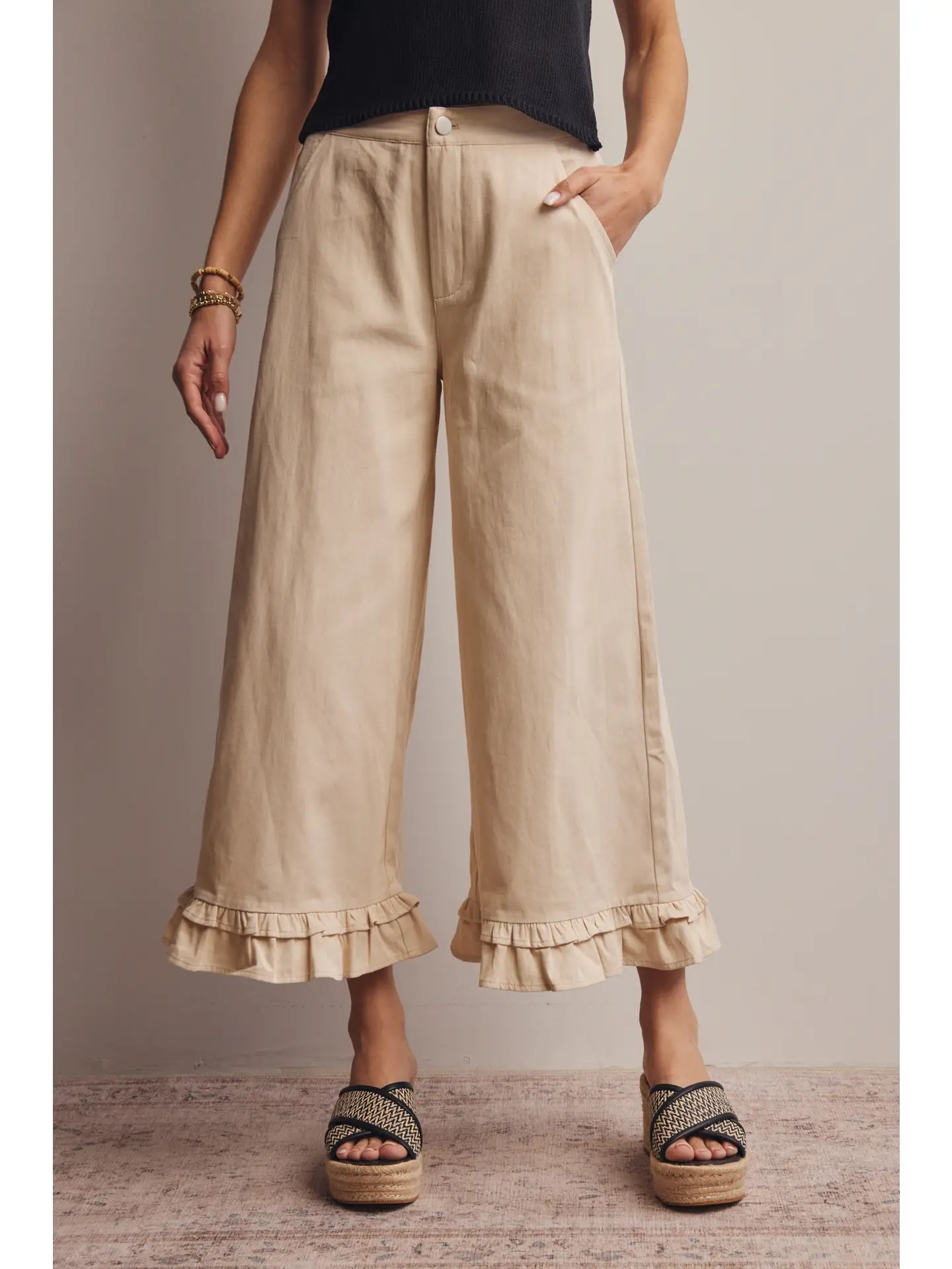 Baker Ruffle Hem Pants