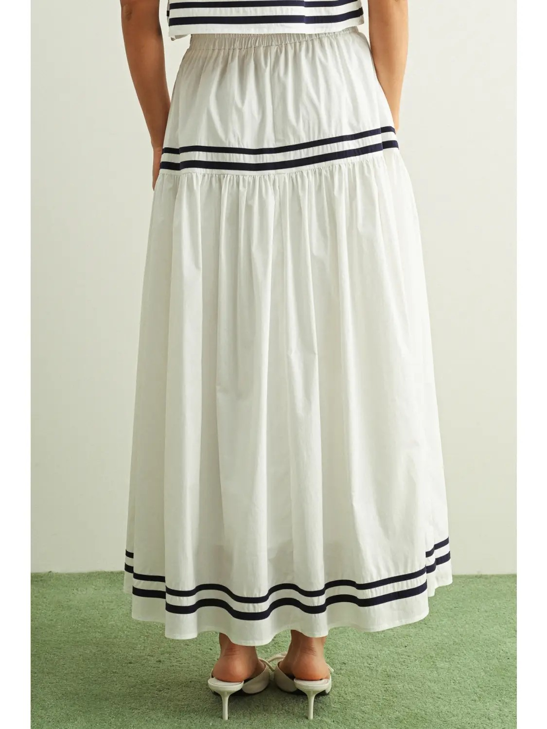 In the Navy Tiered Skirt