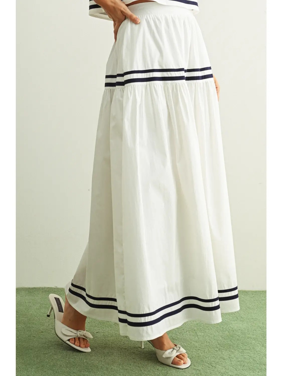 In the Navy Tiered Skirt