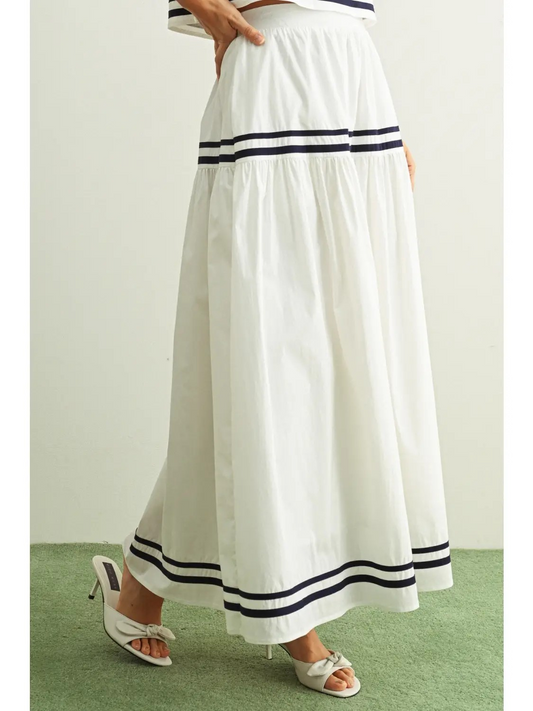 In the Navy Tiered Skirt