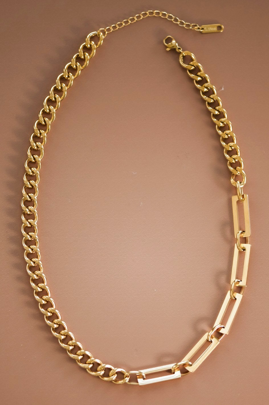 Mixed Gold Chain Necklace