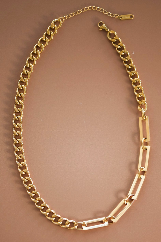 Mixed Gold Chain Necklace