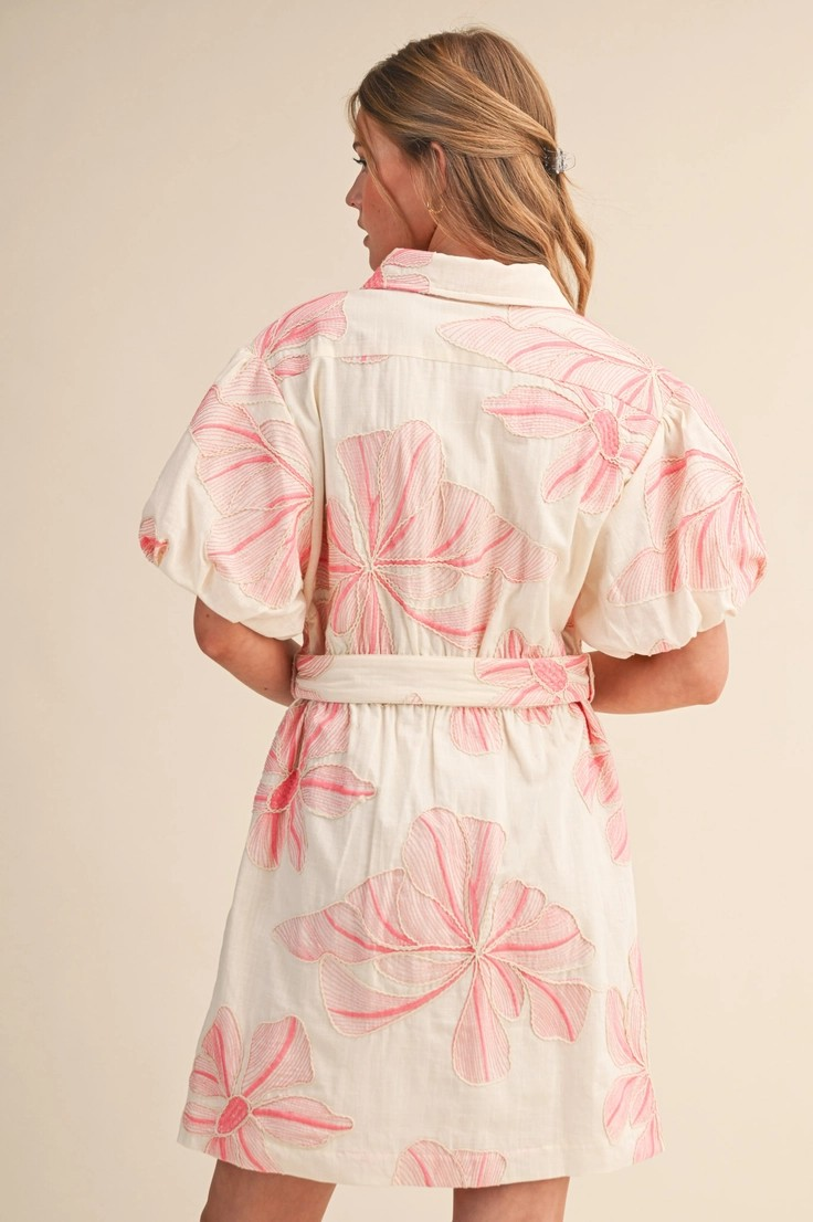 Charleston Floral Embroidered Dress