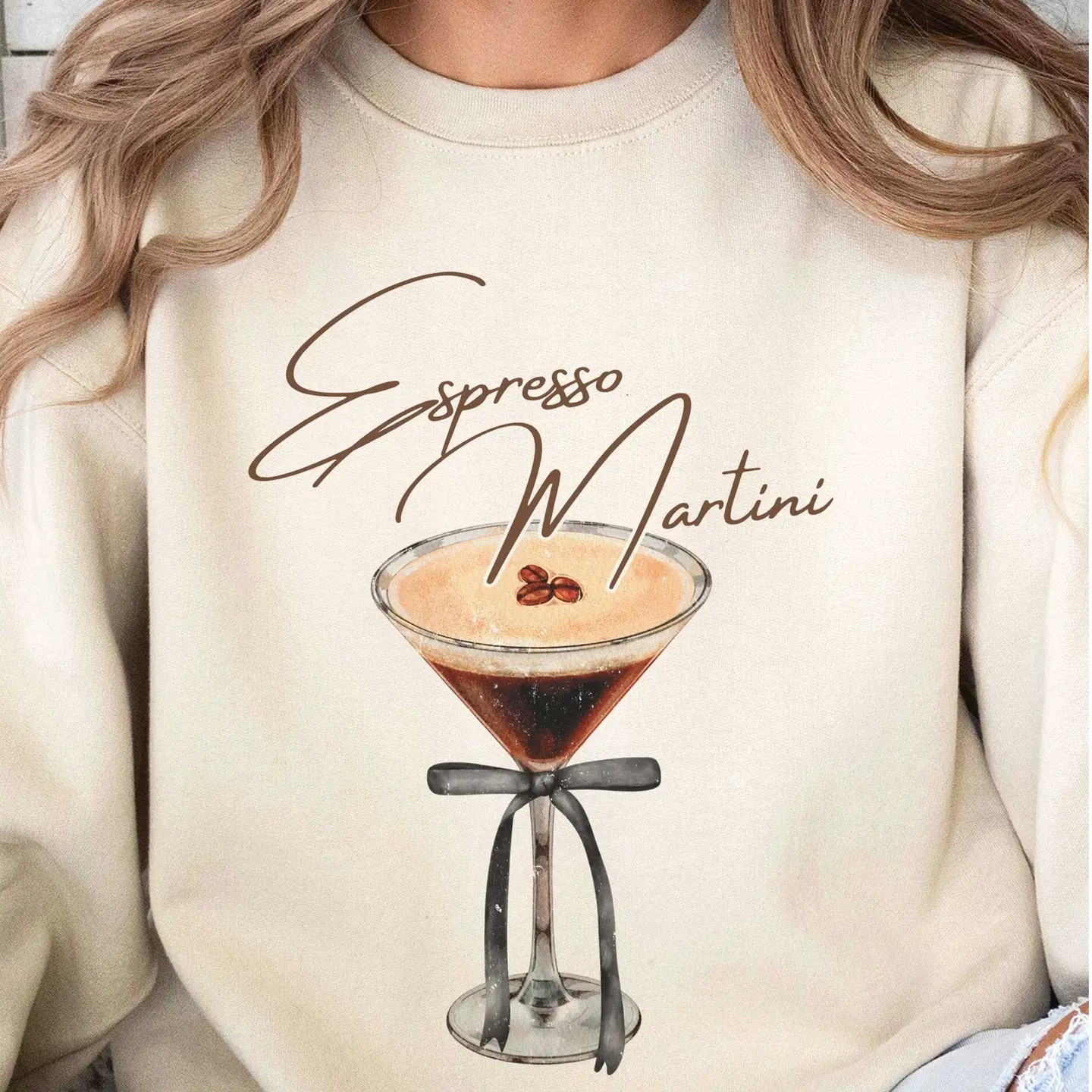 Espresso Martini Bow Sweatshirt