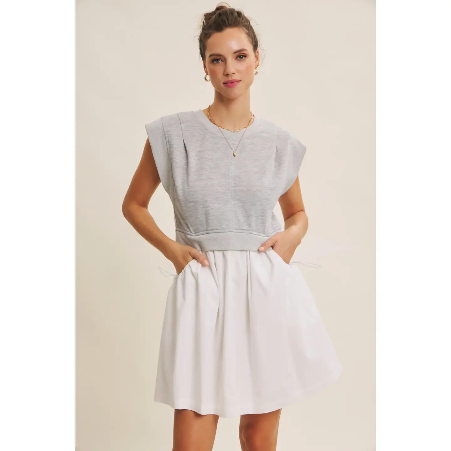 Easton Sporty Mix Mini Dress