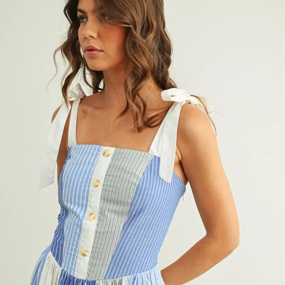 Loretta Patchwork Dress