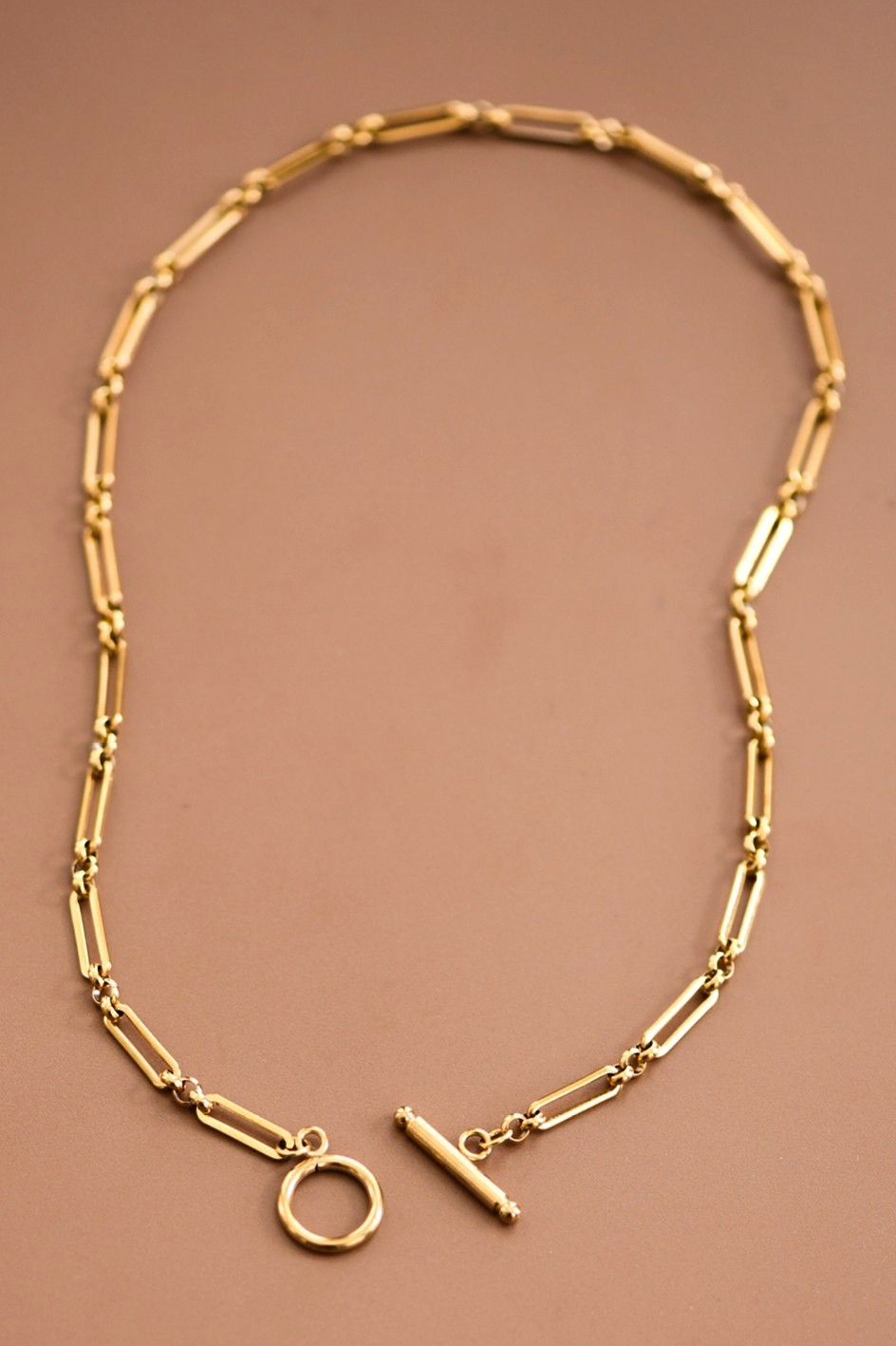 Gold Toggle Chain Necklace