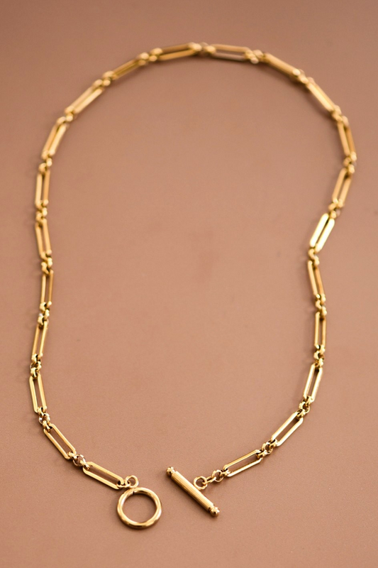 Gold Toggle Chain Necklace