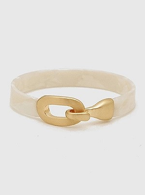 Lucite Open Cuff Statement Bangle