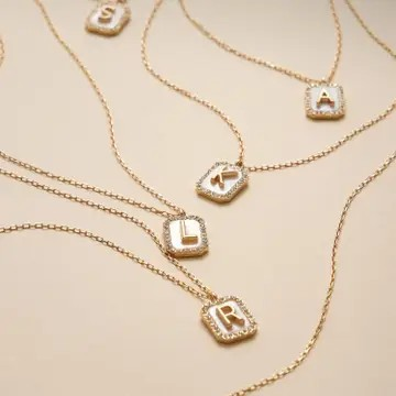 Shell Initial Necklace