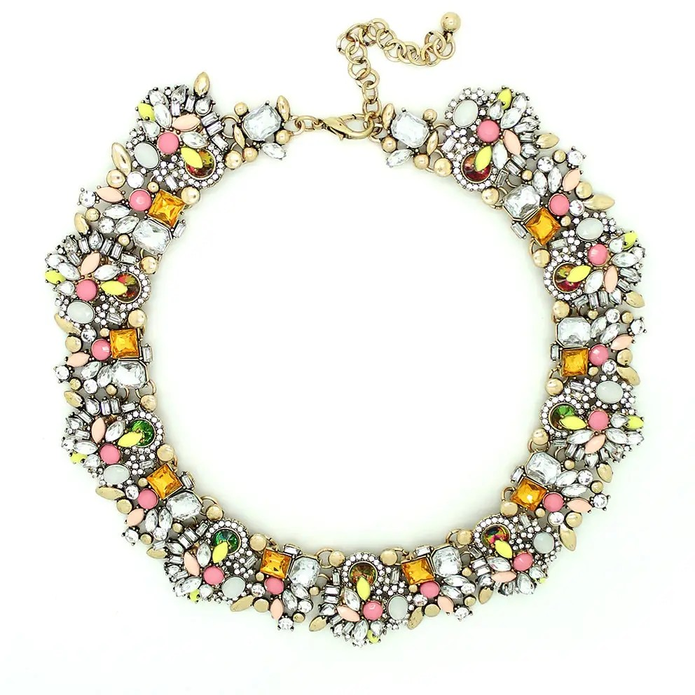Ivy Crystal Collar Necklace